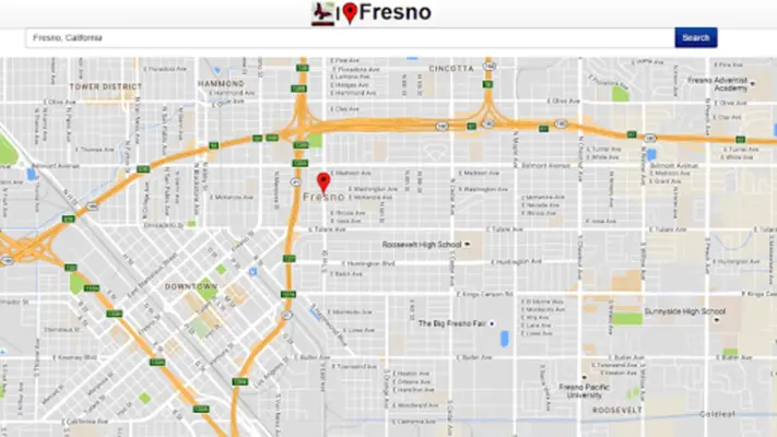 Fresno Map android App screenshot 0